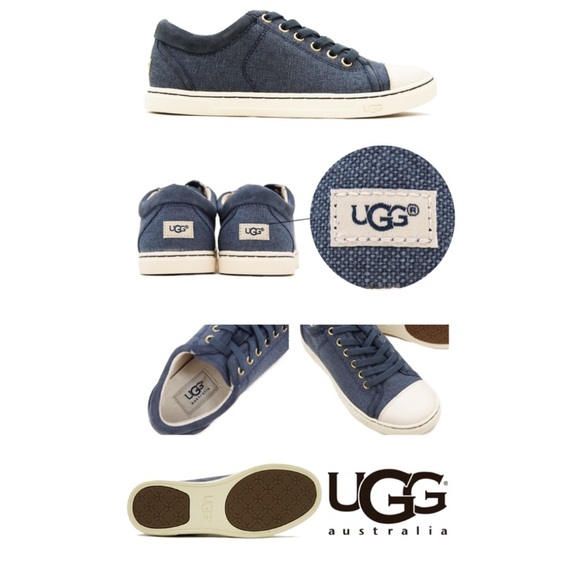 UGG Shoes - UGG Women Taya Canvas Sneaker Denim Blue Sz 9 EUC